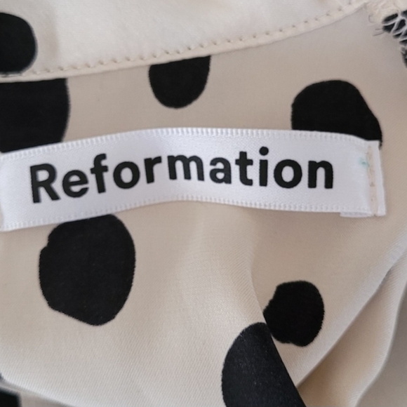 REFORMATION CARMELINA SILK DRESS - Picture 14 of 15